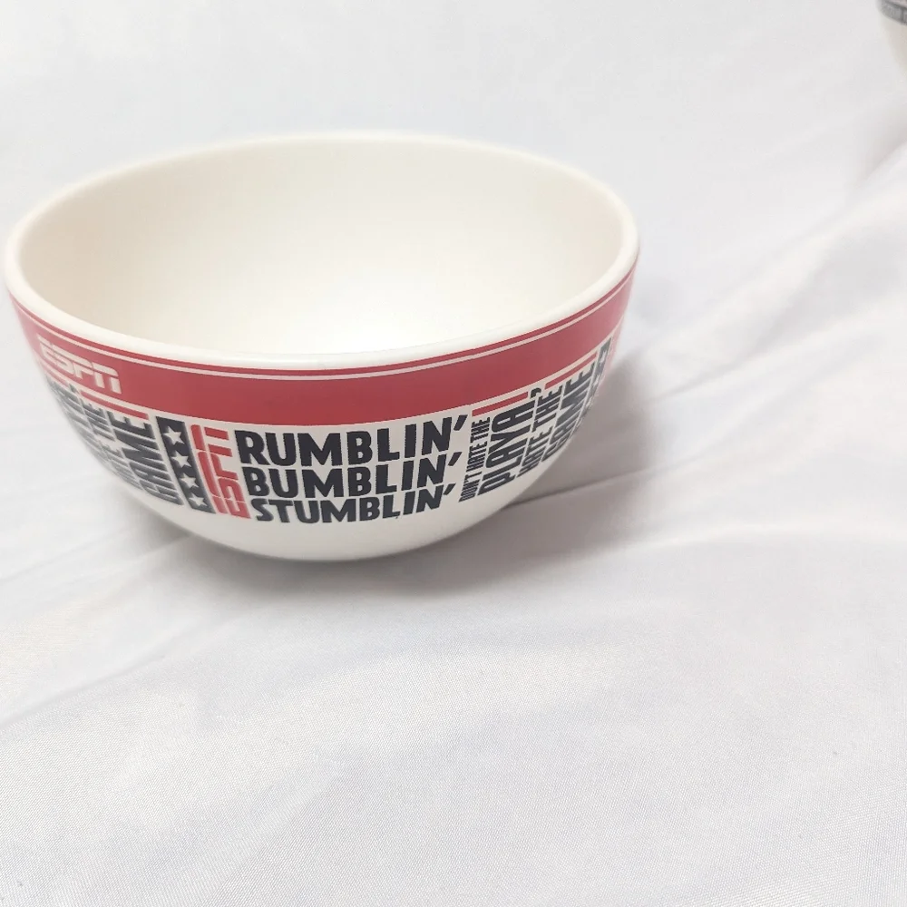 2 Espn Halmark Chris Berman Quote Ceramic Dip Bowls 5